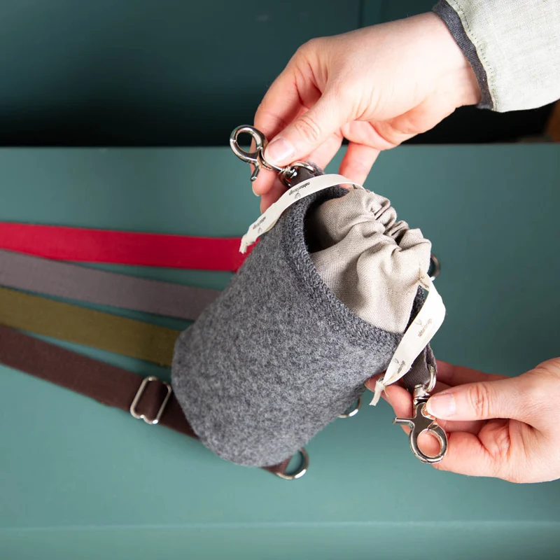 Leckerli-Tasche aus Loden | 100 % Schurwolle