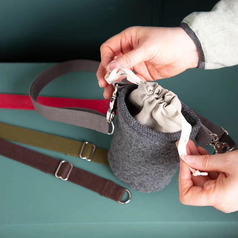 Leckerli-Tasche aus Loden | 100 % Schurwolle