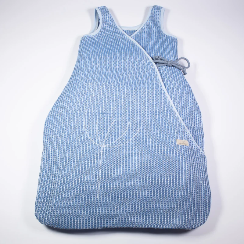 Baby-Schlafsack aus Halbleinen-Waffelpiqué | Einzelstück