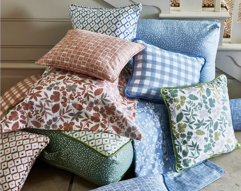 Baumwollstoff Tiny Gingham - sky