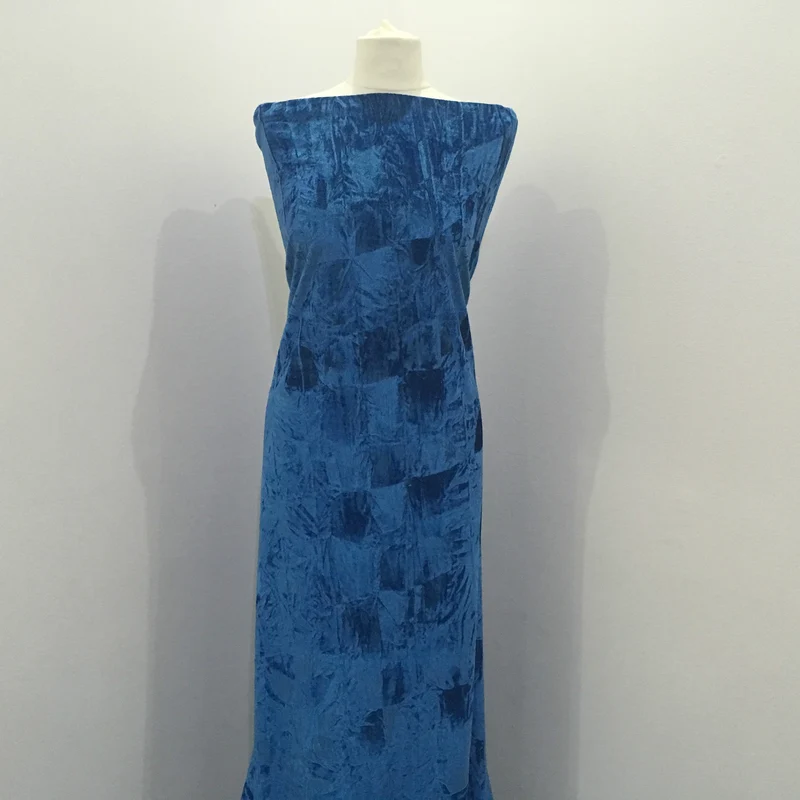 Creased Ice Velvet One way stretch Dress Fabric 58" M607 Mtex
