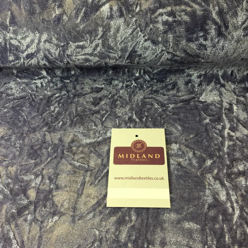 Creased Ice Velvet One way stretch Dress Fabric 58" M607 Mtex