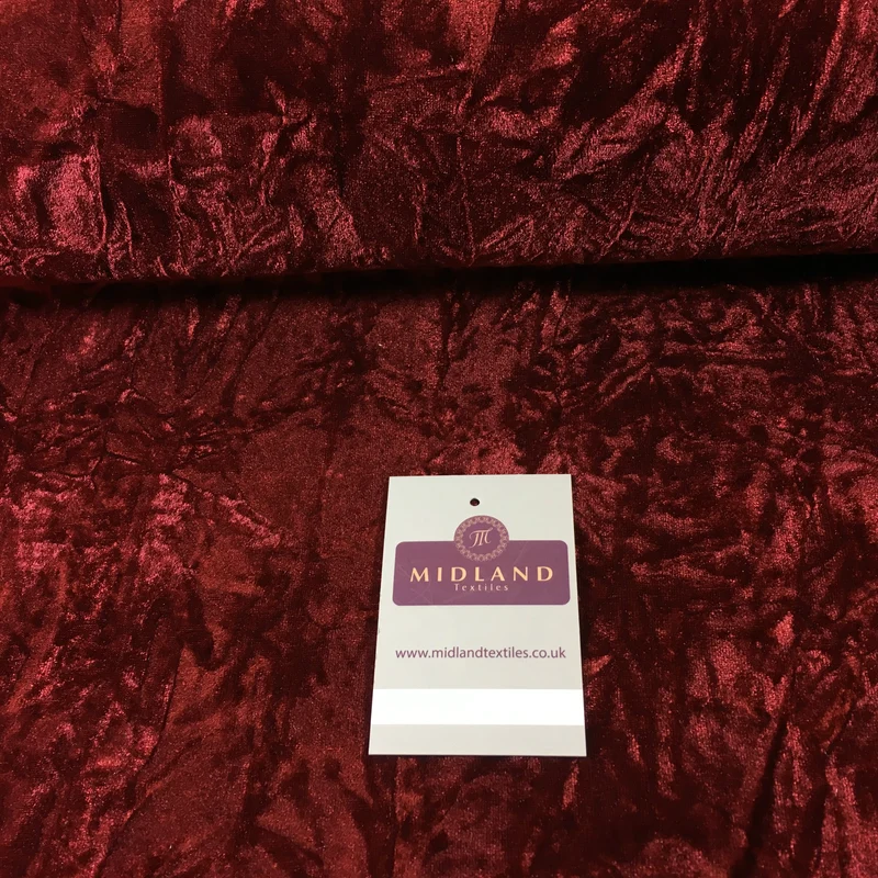 Creased Ice Velvet One way stretch Dress Fabric 58" M607 Mtex