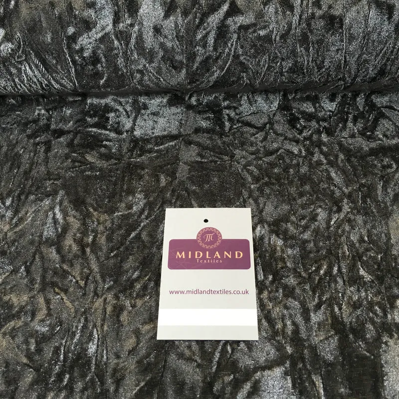Creased Ice Velvet One way stretch Dress Fabric 58" M607 Mtex