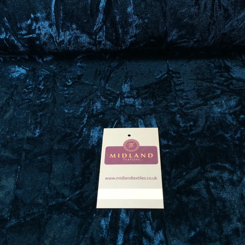 Creased Ice Velvet One way stretch Dress Fabric 58" M607 Mtex