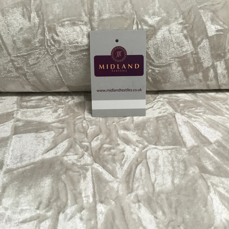 Creased Ice Velvet One way stretch Dress Fabric 58" M607 Mtex
