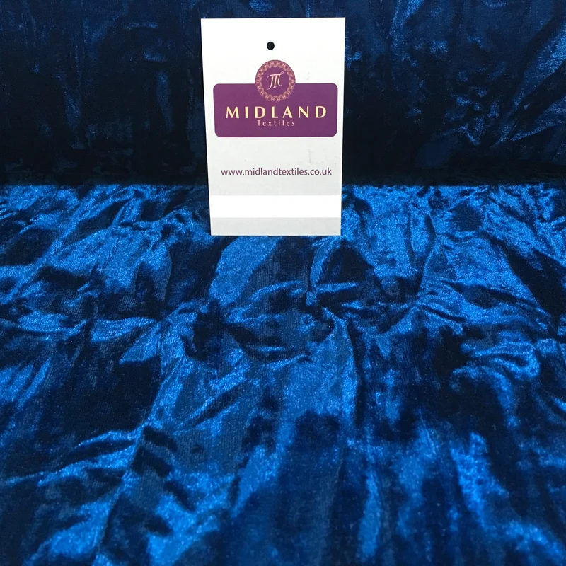 Creased Ice Velvet One way stretch Dress Fabric 58" M607 Mtex