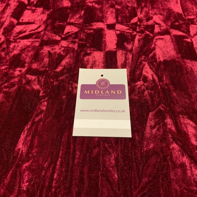 Creased Ice Velvet One way stretch Dress Fabric 58" M607 Mtex