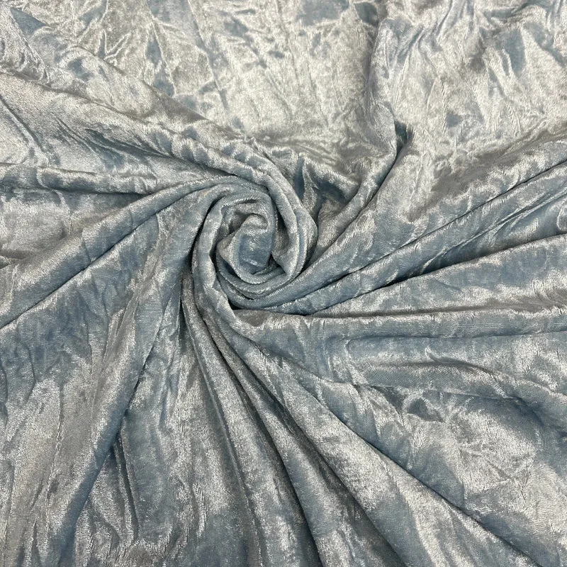 Creased Ice Velvet One way stretch Dress Fabric 58" M607 Mtex