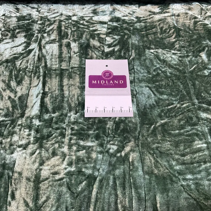 Creased Ice Velvet One way stretch Dress Fabric 58" M607 Mtex