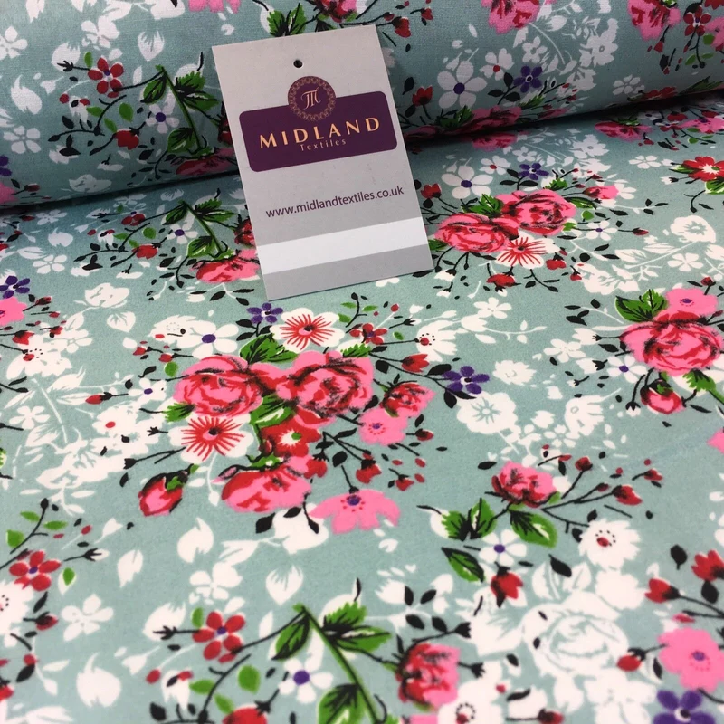 100% Cotton Floral Vintage Ditsy printed dress fabric 44" Wide M739 Mtex