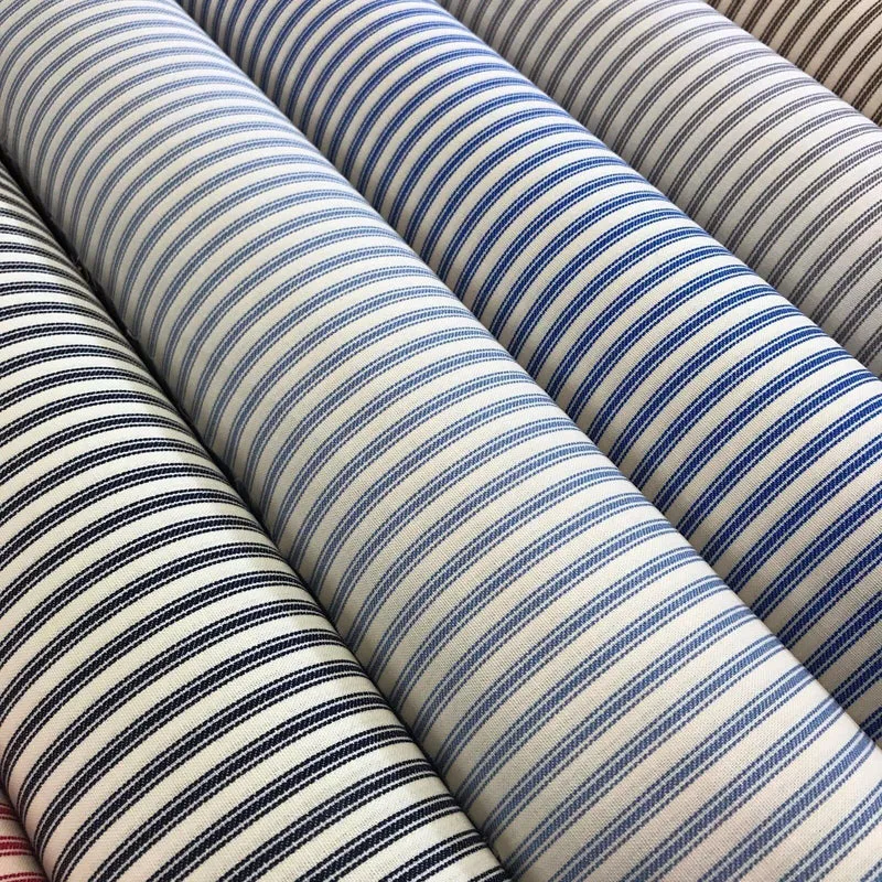 100% Cotton cream base canvas classic Striped Ticking with Matching canvas fabric 45" M757