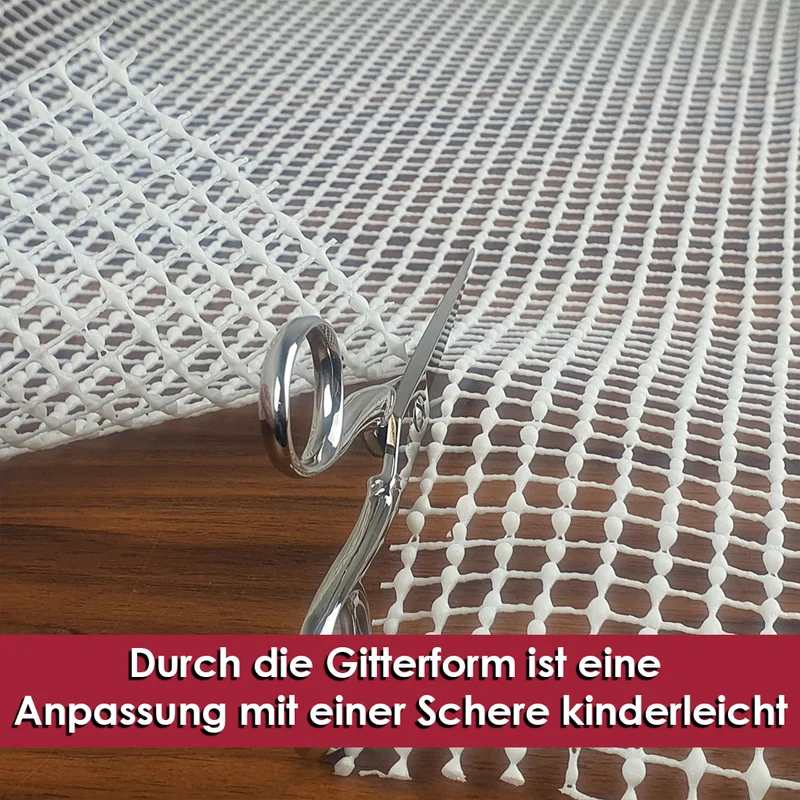 Teppichstopper Anti-Rutsch-Matte 60 x 180 cm Eckig Weiß