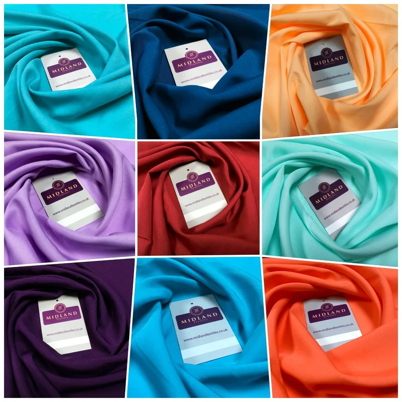 Plain Soft Lightweight Lining Fabric - 100% Polyester - 100cm Wide - £2.99/m - MR860