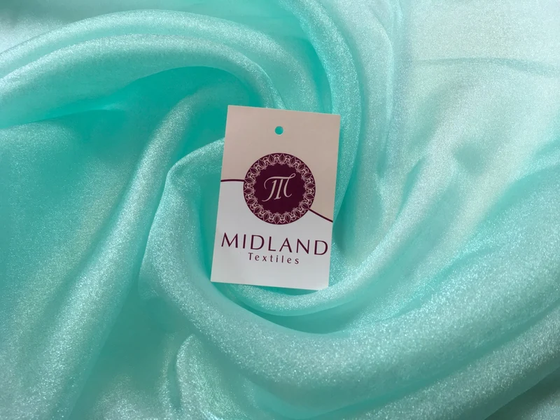 £2.50 Japanese CRYSTAL ORGANZA WEDDING BRIDAL DANCE VEIL DRESS FABRIC 45" M111