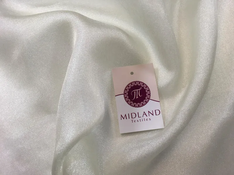 £2.50 Japanese CRYSTAL ORGANZA WEDDING BRIDAL DANCE VEIL DRESS FABRIC 45" M111