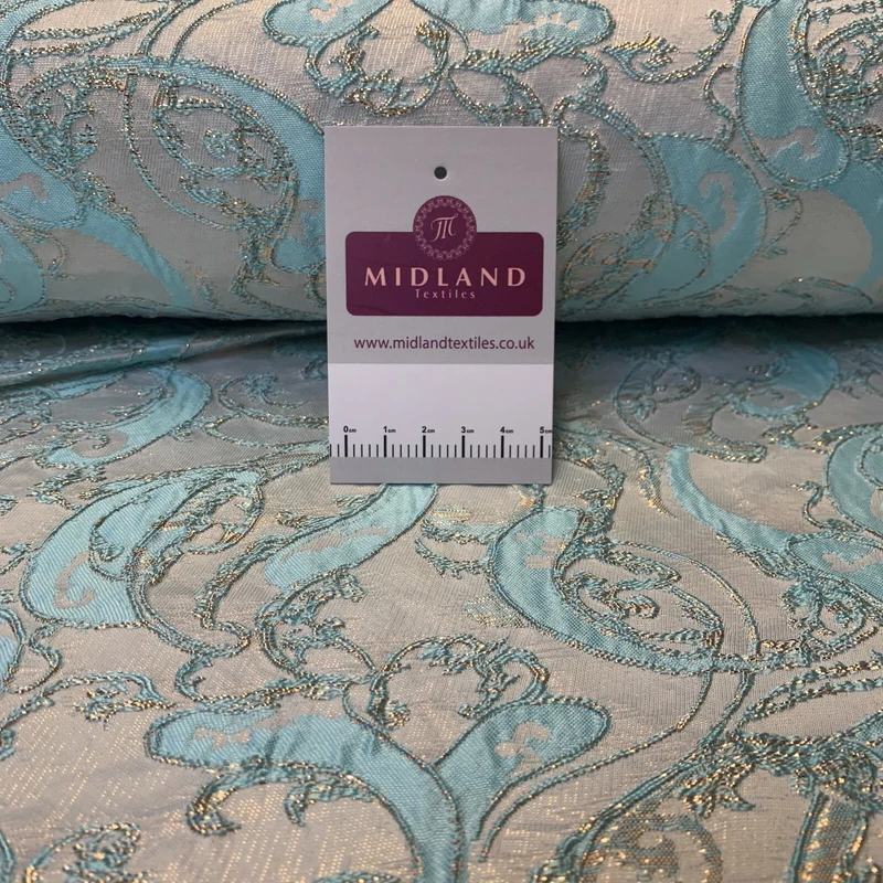 £15 Lurex Ornamental Brocade wedding fabric M1498 Mtex