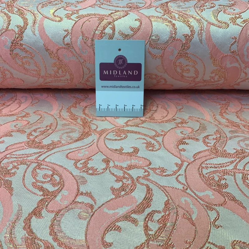 £15 Lurex Ornamental Brocade wedding fabric M1498 Mtex