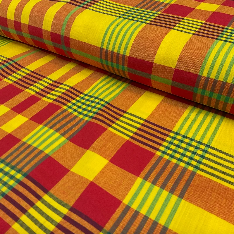 Madras classic Check Fabric 100% Cotton 150cm wide M2101