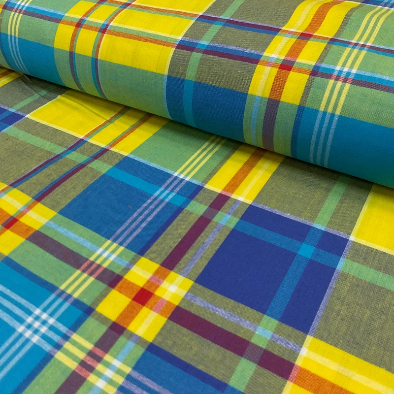 Madras classic Check Fabric 100% Cotton 150cm wide M2101