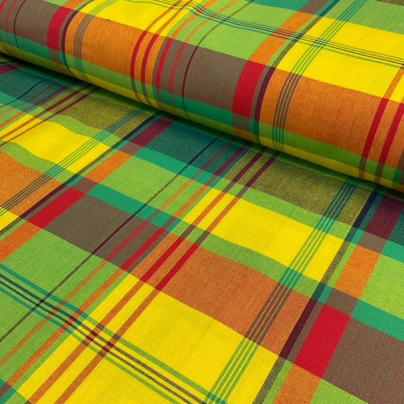 Madras classic Check Fabric 100% Cotton 150cm wide M2101