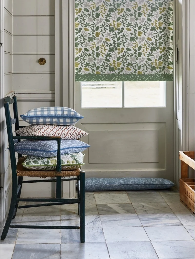 Baumwollstoff Tiny Leaves - olive