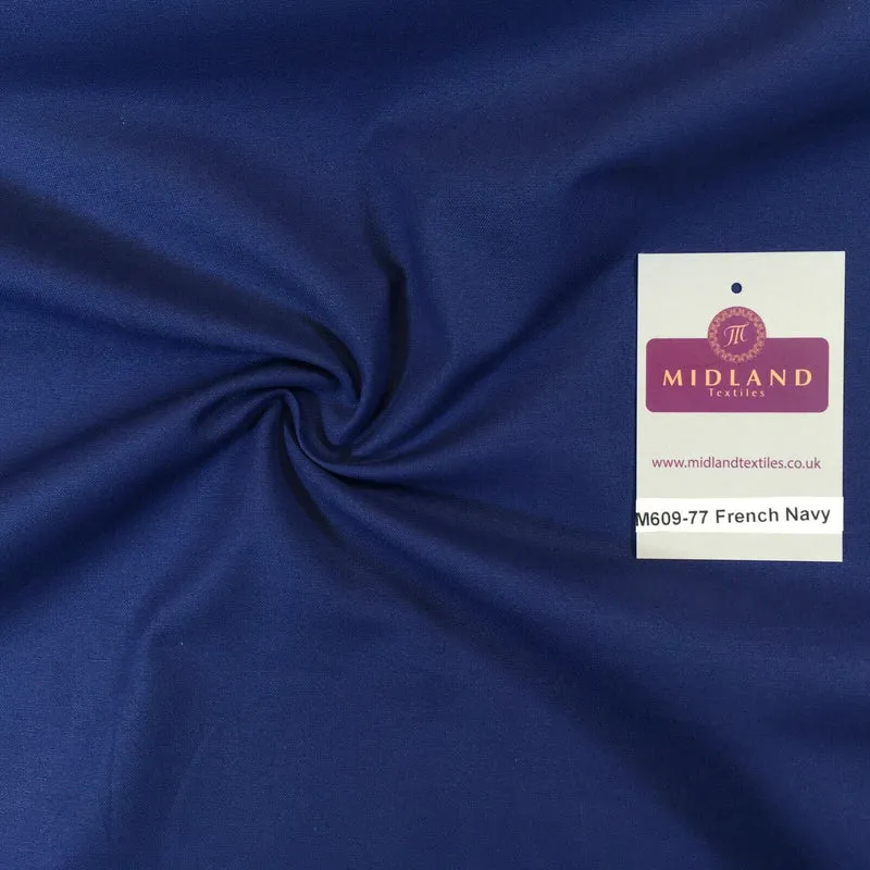 Plain Coloured True Craft 100% Cotton Dressmaking Patchwork Fabric 44" M609 lot2