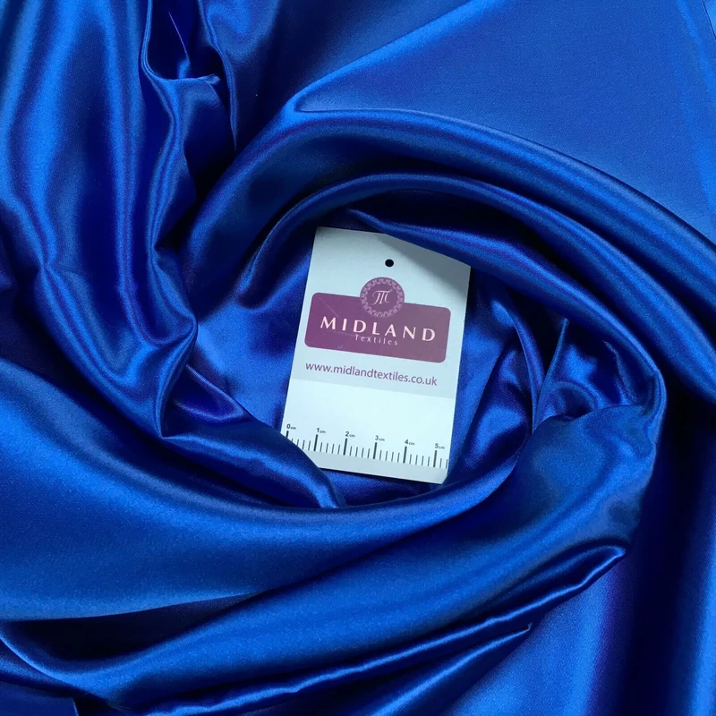 Plain Acetate Superior Satin Wedding Dress Fabric 112 cm MK1374 Mtex