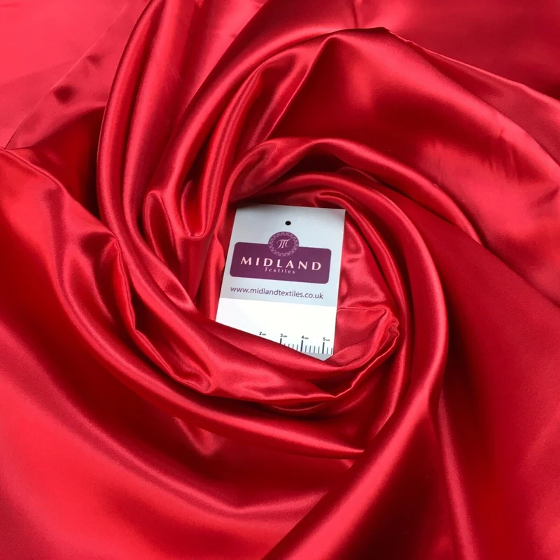 Plain Acetate Superior Satin Wedding Dress Fabric 112 cm MK1374 Mtex