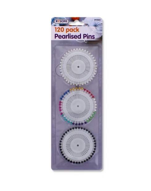 120pcs Pearlised Head pins ideal for sewing decoration, crafts M2037