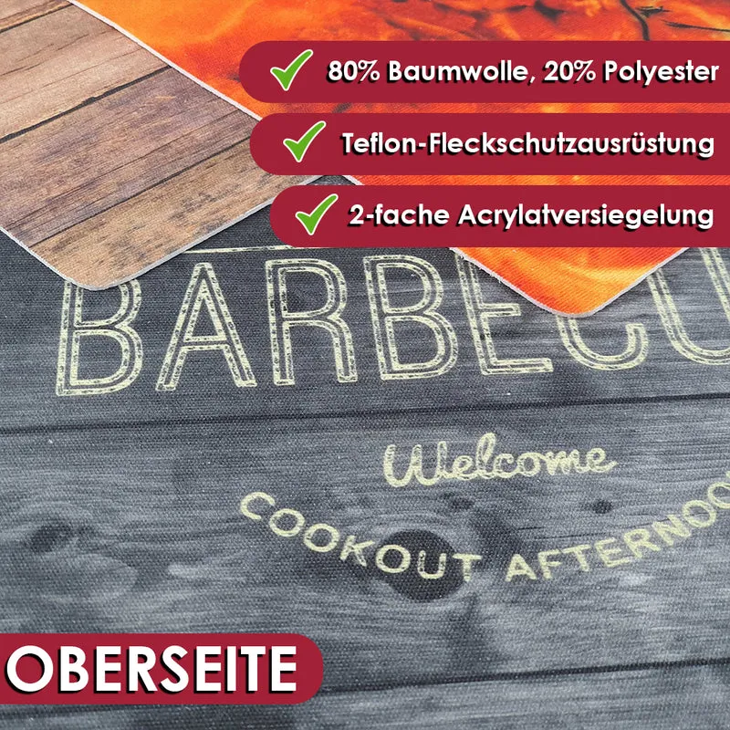 BBQ Tischsets mit Teflon-Fleckschutzausrüstung 2er-Set 30 x 43 cm