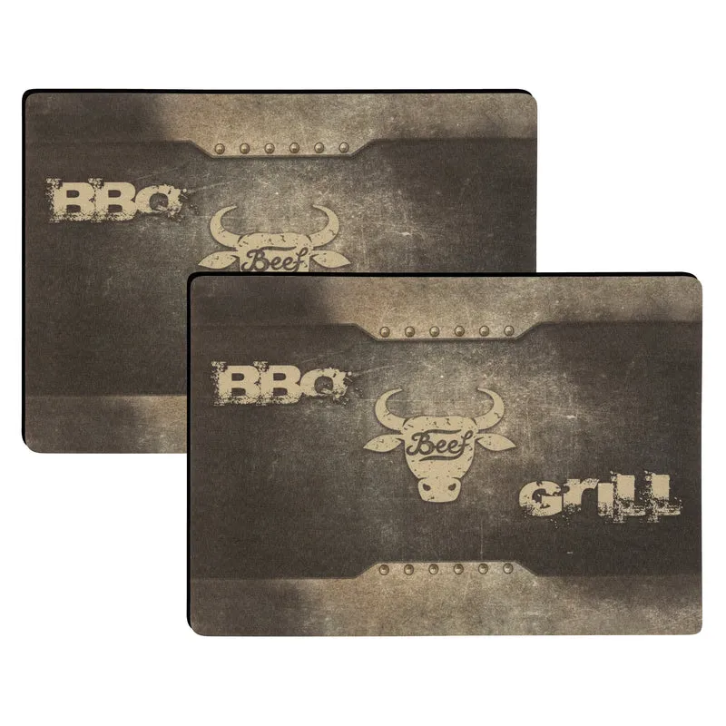 BBQ Tischsets mit Teflon-Fleckschutzausrüstung 2er-Set 30 x 43 cm
