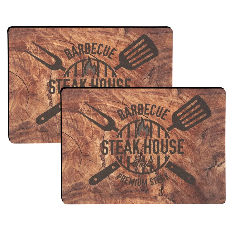 BBQ Tischsets mit Teflon-Fleckschutzausrüstung 2er-Set 30 x 43 cm
