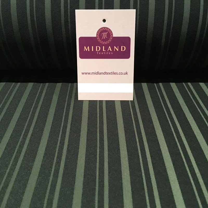 £4.99/m Striped Plain Heavy Georgette Fabric For Suiting & ABAHYA 58" M18
