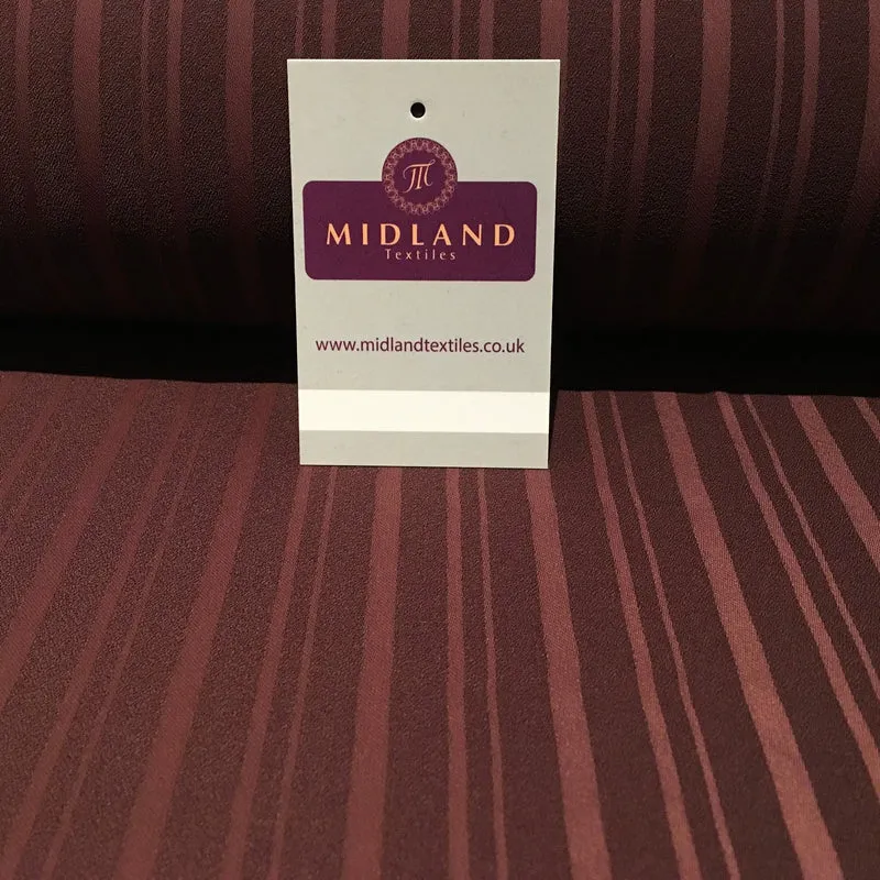 £4.99/m Striped Plain Heavy Georgette Fabric For Suiting & ABAHYA 58" M18