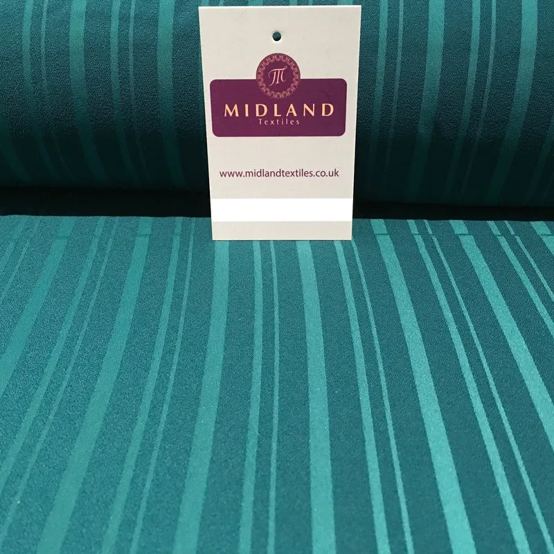 £4.99/m Striped Plain Heavy Georgette Fabric For Suiting & ABAHYA 58" M18
