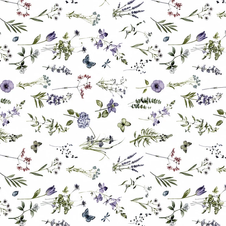 Wachstuch Tischdecke EZ30 zarte Wiesenblumen Kornblumen eckig rund oval