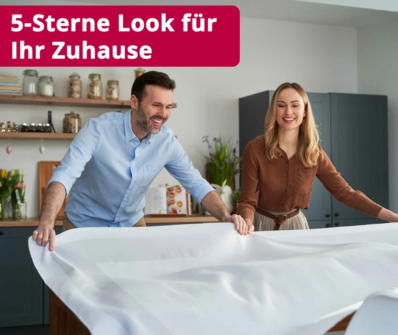 100% Baumwolle Damast Tischdecke weiß oval
