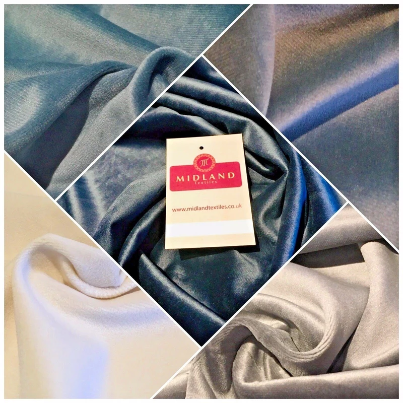 Premium Soft Cotton Look Velvet Fabric 58" 100% Synthetic - Evening & Bridal M806