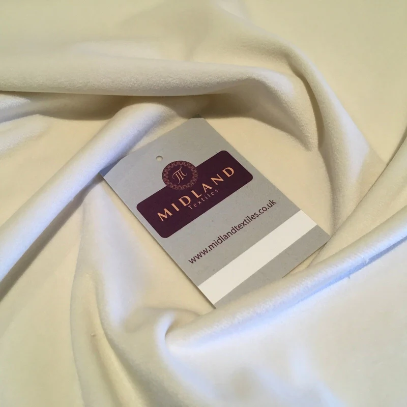 Premium Soft Cotton Look Velvet Fabric 58" 100% Synthetic - Evening & Bridal M806
