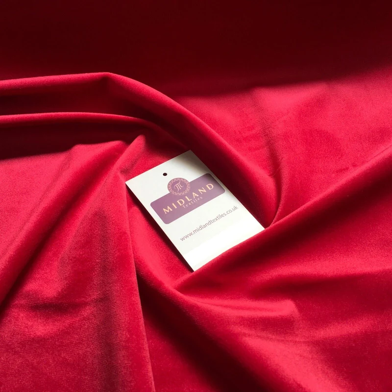 Premium Soft Cotton Look Velvet Fabric 58" 100% Synthetic - Evening & Bridal M806