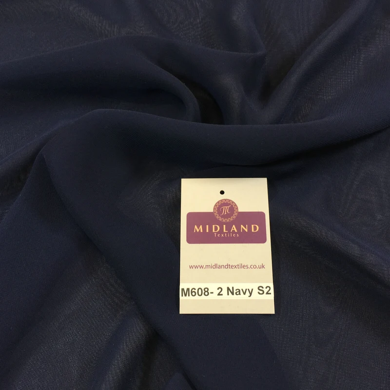 New Hi-Multi Caress Chiffon Sheer Fabric - Semi-Transparent 42" Wide M608