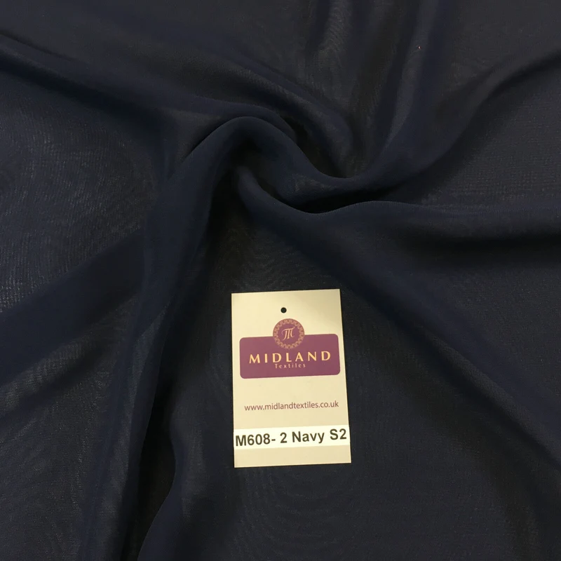 New Hi-Multi Caress Chiffon Sheer Fabric - Semi-Transparent 42" Wide M608