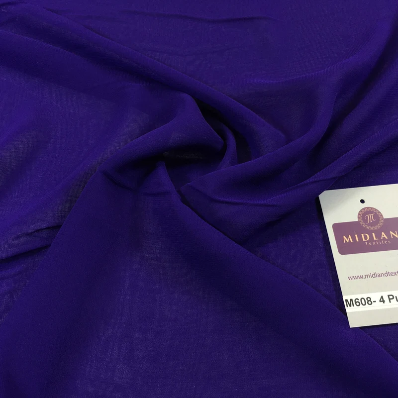 New Hi-Multi Caress Chiffon Sheer Fabric - Semi-Transparent 42" Wide M608