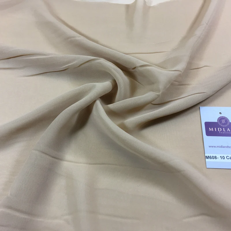 New Hi-Multi Caress Chiffon Sheer Fabric - Semi-Transparent 42" Wide M608