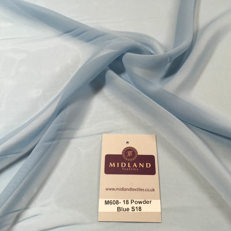 New Hi-Multi Caress Chiffon Sheer Fabric - Semi-Transparent 42" Wide M608