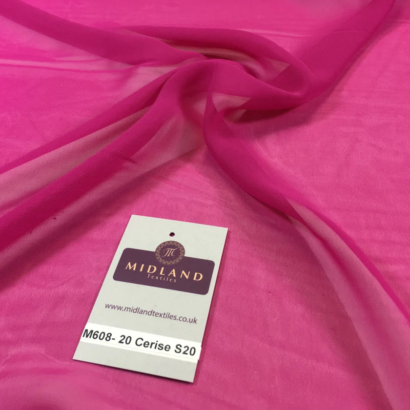 New Hi-Multi Caress Chiffon Sheer Fabric - Semi-Transparent 42" Wide M608