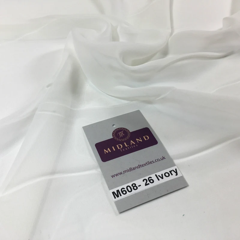 New Hi-Multi Caress Chiffon Sheer Fabric - Semi-Transparent 42" Wide M608