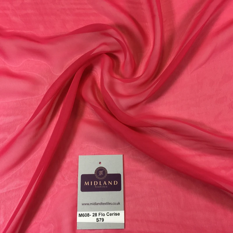 New Hi-Multi Caress Chiffon Sheer Fabric - Semi-Transparent 42" Wide M608