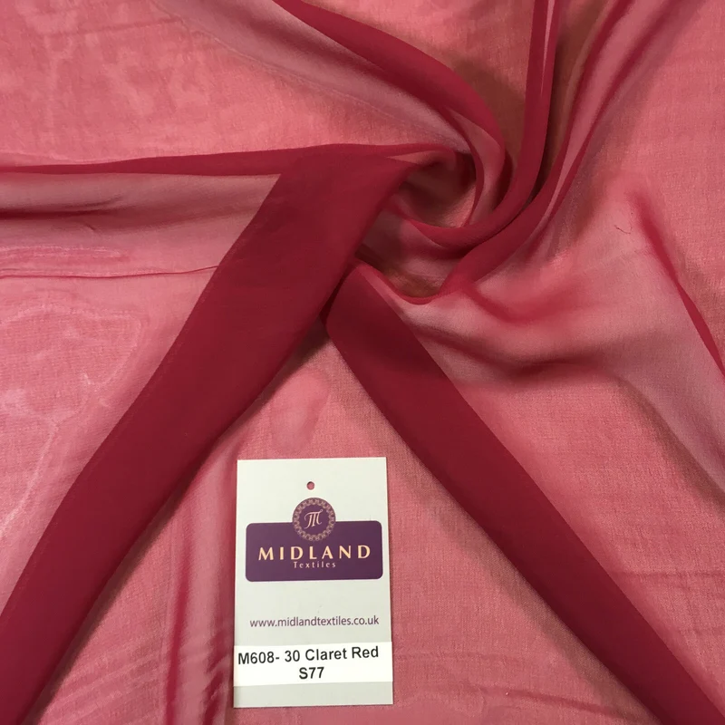 New Hi-Multi Caress Chiffon Sheer Fabric - Semi-Transparent 42" Wide M608